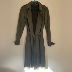 Forever 21 Dark Green Suede Coat